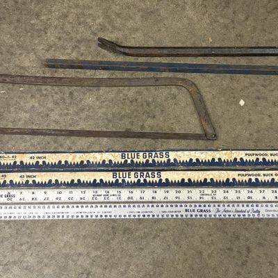 A Collection of Blue Grass Belknap Hardware Hand Tools and Measuring Instruments