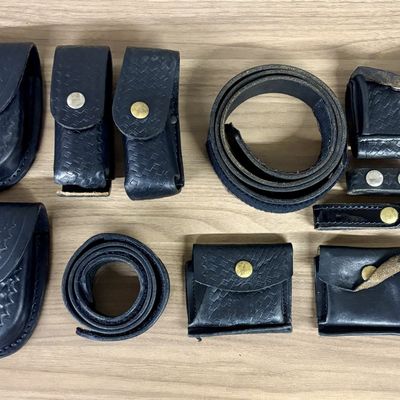A Collection of Boston Leather and Bianchi Law Enforcement Duty Gear and Accessories