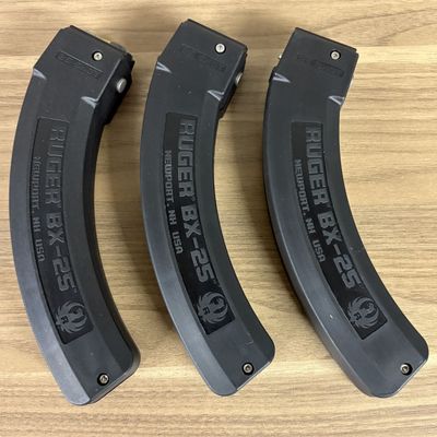 A Trio of Ruger BX-25 25-Round Magazines