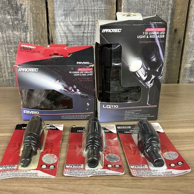 An Assortment of iPROTECT and Swiss Arms Weapon Lights and Lasers
