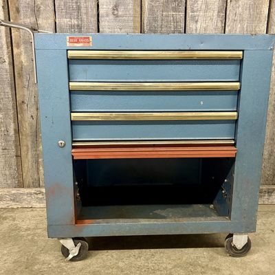 Belknap Blue Grass T5-BG 693 Vintage Blue Metal Rolling Tool Cabinet