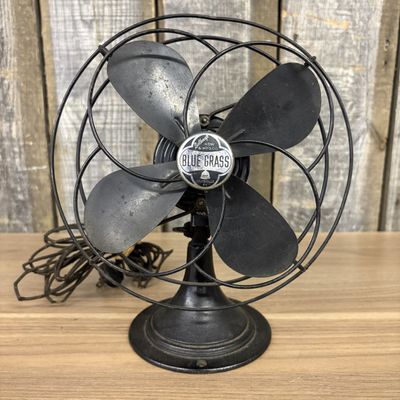 Belknap Blue Grass Electric Desk Fan
