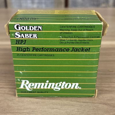 A Box of Remington Golden Saber 357 Magnum Centerfire Cartridges