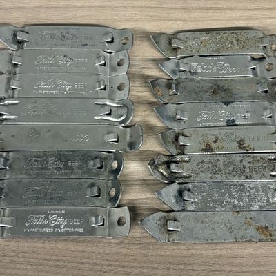 A Collection of American Vintage Steel Advertising Can and Bottle Openers
