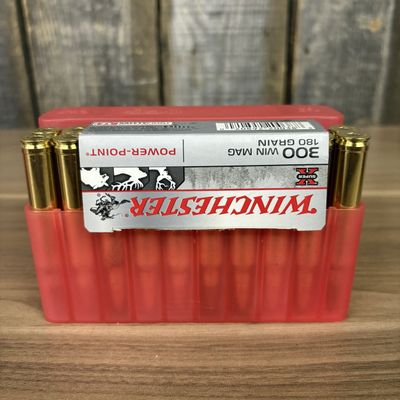 A Group of Winchester Super-X 300 Win Mag 180 Grain Power-Point Rifle Cartridges