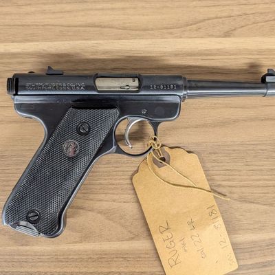 Ruger Standard Mark I Semi-Automatic Pistol with Hunter Leather Holster