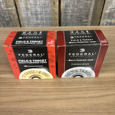 Two Boxes of Federal Ammunition Field and Target 12 Gauge Shotshells