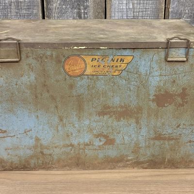 Carlisle Mfg. Co. Carlco Portable Pic-Nik Metal Ice Chest