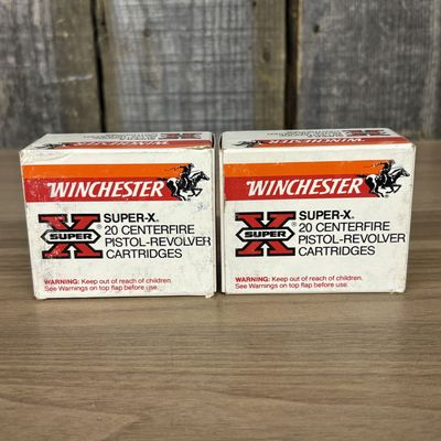 A Pair of Vintage Winchester Super-X 44 S&W Special Cartridge Boxes