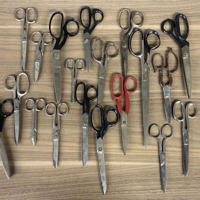 An Assortment of Vintage and Antique Metal Shears and Scissors