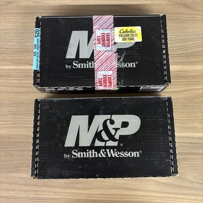 Two Smith and Wesson M and P Series Factory Handgun Boxes