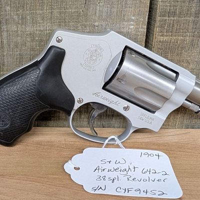 Smith and Wesson Model 642-2 Airweight 38 Special Revolver