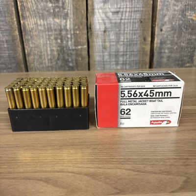 A Group of Aguila 5.56x45mm NATO 62 Grain Ammunition