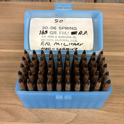 A Collection of FN Fabrique Nationale 30-06 Springfield Armor Piercing Ammunition