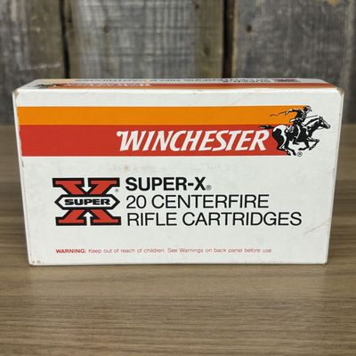 Winchester Super-X 30-06 Springfield 220 Grain Silvertip Rifle Cartridge Box