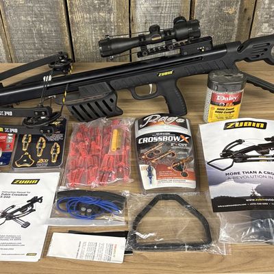 Zubin ZX-340 Dual-Projectile Compound Crossbow System with Scope and Accessories