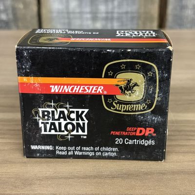 Winchester Supreme Black Talon .44 Remington Magnum Ammunition