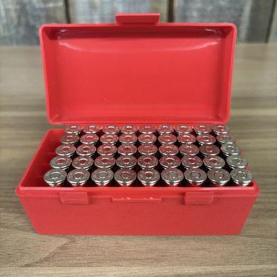 A Collection of .38 Special +P Caliber Ammunition in an MTM Case-Gard Storage Box