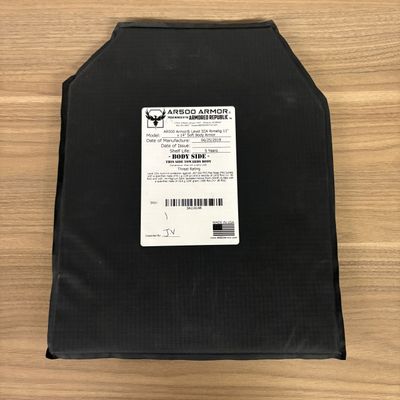 A Single AR500 Armor Level IIIA Rimelig Soft Body Armor Plate 11 x 14
