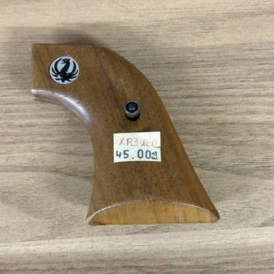 A Single Wood Handgun Grip Panel for a Ruger XR3-RED Frame