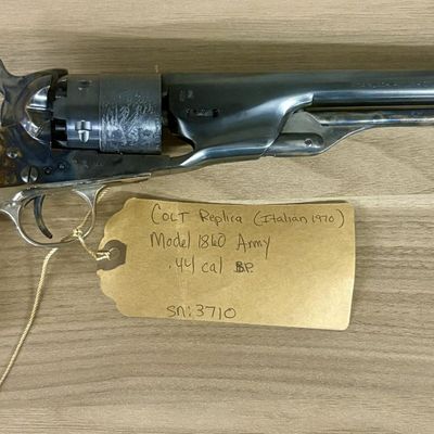 Italian Manufactured Replica Colt Model 1860 Army .44 Caliber Black Powder Revolver