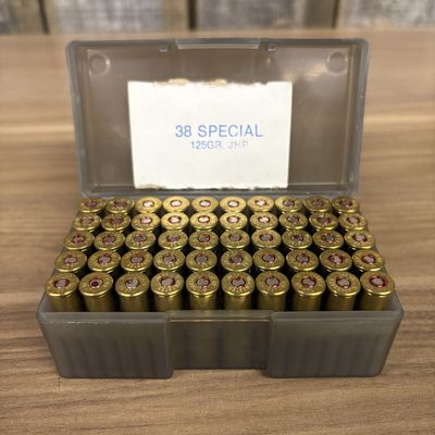 A Group of Winchester 38 Special 125 Grain JHP Ammunition in a Midway Case