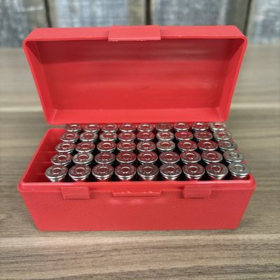 A Collection of Mixed Manufacturer 38 Special +P Ammunition in MTM Case-Gard Storage Box