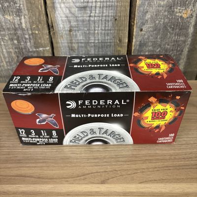 Federal Ammunition 12 Gauge Field and Target Multi-Purpose Load 100 Rounds