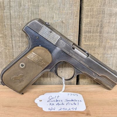 Colt Model 1903 Pocket Hammerless .32 Caliber Semi-Automatic Pistol