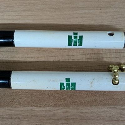 A Pair of Vintage International Harvester Louisville Plant Safety Promotional Pocket Flashlights