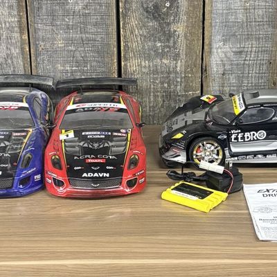 A Collection of Extreme Drift 2.4G Radio Controlled Race Cars and Accessories