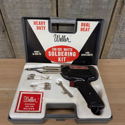 Weller D-550-PK Heavy Duty Soldering Gun Kit with Case and Accessories