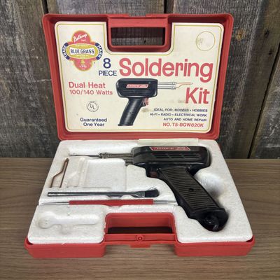 Belknap Blue Grass 8 Piece Dual Heat Soldering Gun Kit