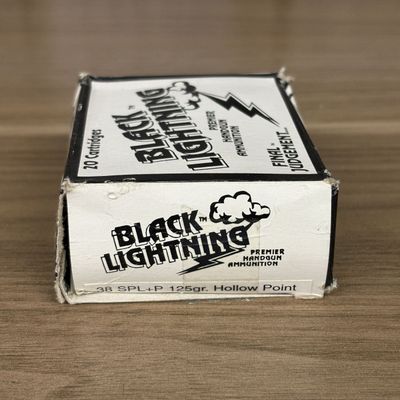 Box of Black Lightning 38 Special +P 125 Grain Hollow Point Ammunition