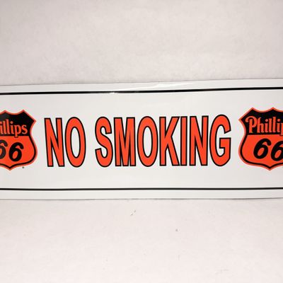 PHILLIPS 66 NO SMOKING SIGN