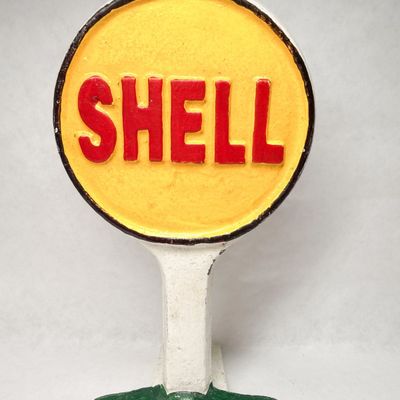 SHELL CAST IRON DOORSTOP