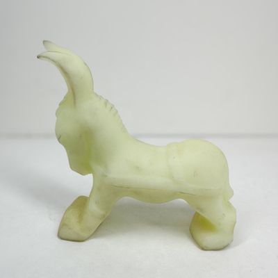 URANIUM CUSTARD GLASS DONKEY
