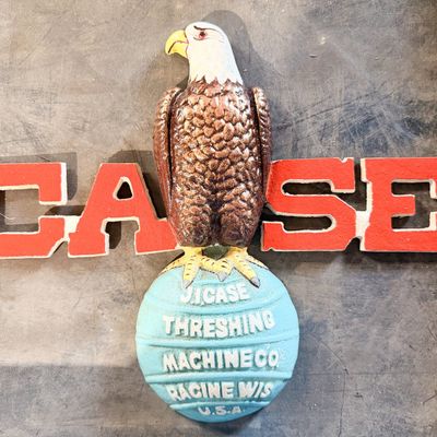 J.I. CASE CAST METAL SIGN