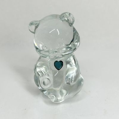 FENTON GLASS SITTING BEAR FIGURINE