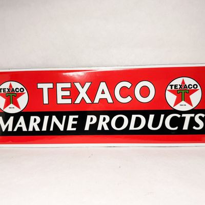 TEXACO MARINE PRODUCTS METAL SIGN