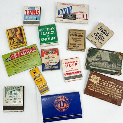 COLLECTION OF OHIO AND WEST VIRGINIA ADVERTISING MATCHBOOKS, MID-20TH CENTURY