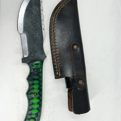 DAMASCUS STEEL FILE TRACKER KNIFE