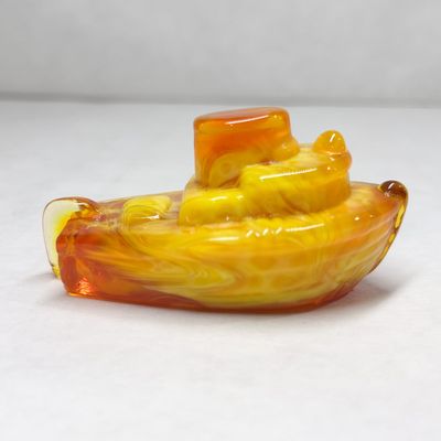 BOYD  GLASS TEDDY TUGBOAT