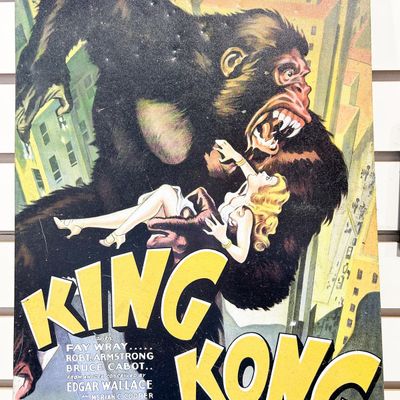 CRYSTAL ART GALLERY KING KONG METAL SIGN, 1999