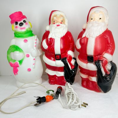 EMPIRE PLASTIC CHRISTMAS BLOW-MOLDS 1968