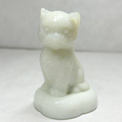 BOYD WHITE SITTING KITTEN ON PILLOW