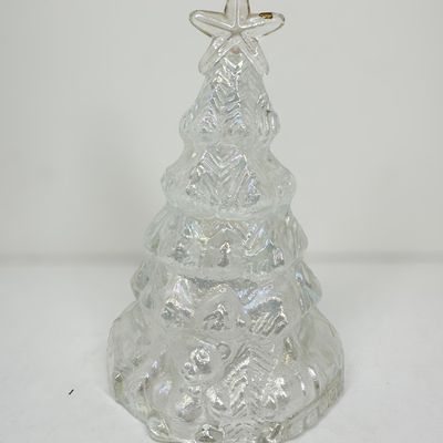 VINTAGE IRIDESCENT GLASS CHRISTMAS TREE