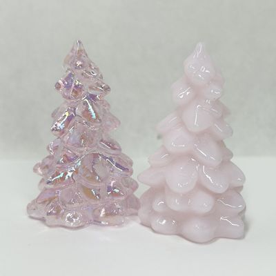MOSSER PINK PAIR OF CHRISTMAS TREES