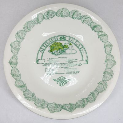 Royal China Garden Classics Spinach Salad Recipe Serving Bowl