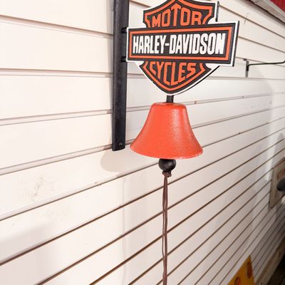 HARLEY-DAVIDSON CAST IRON WALL BELL
